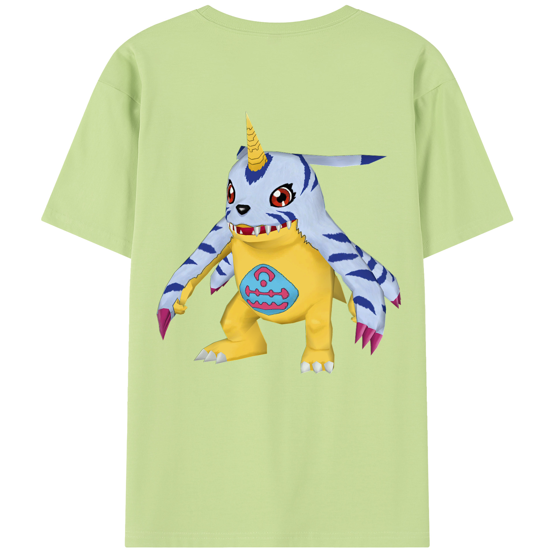 （画像用） Digimon デジタルモンスター/デジモン 綿100％半袖Tシャツ（背面プリント）